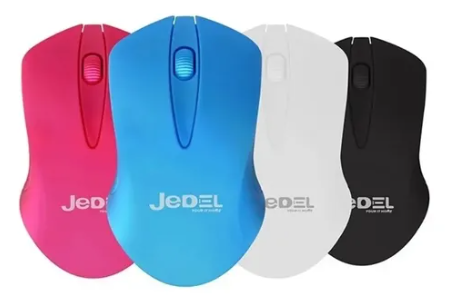 MOUSE JEDEL W120 ROJO INALAMBRICO